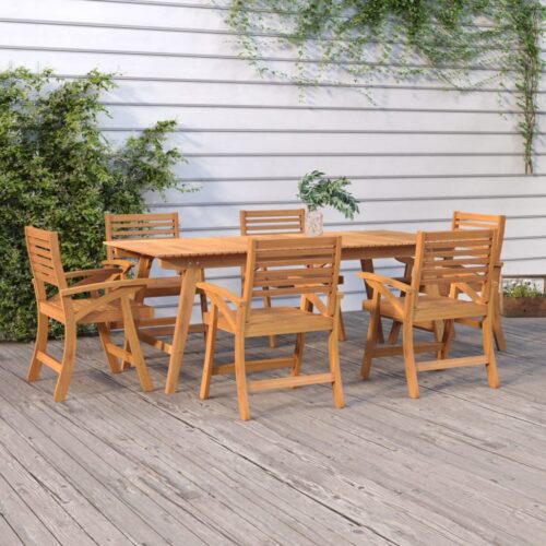 Garden Chairs 6pcs 58x58x87cm Solid Wood Acacia - Image 5
