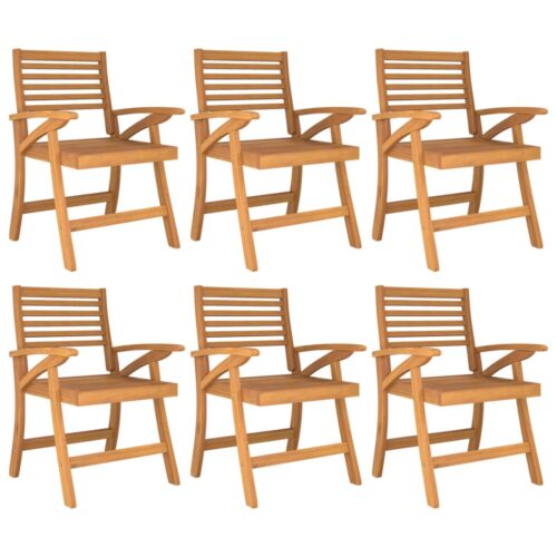 Garden Chairs 6pcs 58x58x87cm Solid Wood Acacia - Image 2