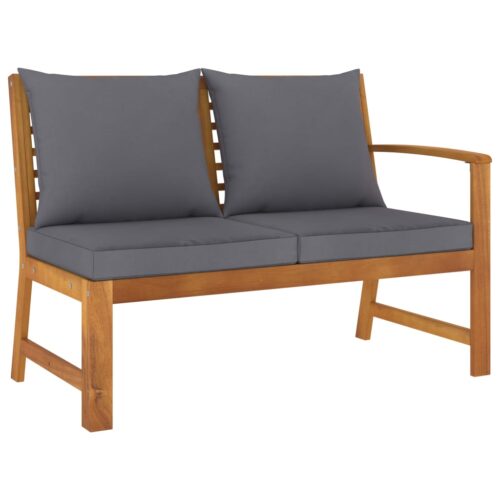 4-Piece Garden Lounge Set with Cushion Acacia Wood Timber Outdoor Patio Furniture - Image 4