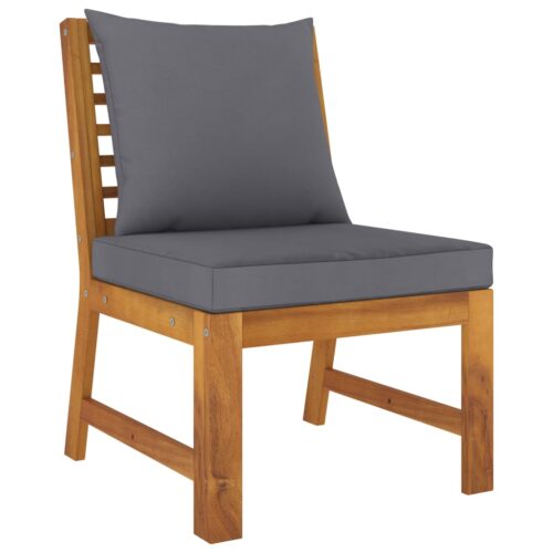 4-Piece Garden Lounge Set with Cushion Acacia Wood Timber Outdoor Patio Furniture - Image 6