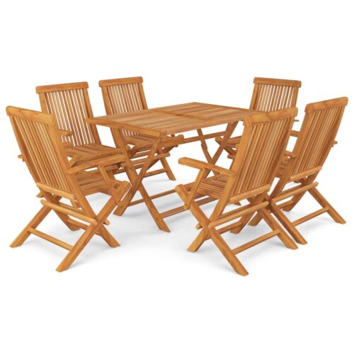 7-Piece Garden Dining Set Acacia Wood Timber Outdoor Patio Furniture