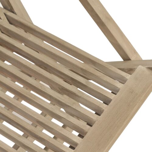Folding Garden Chairs 8pcs Grey 56x61x89cm Solid Wood Teak - Image 4
