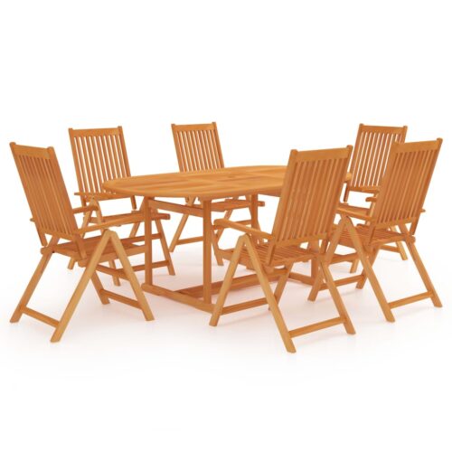 7-Piece Garden Dining Set Acacia Wood Timber Outdoor Patio Furniture