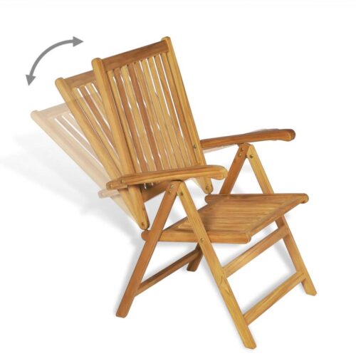 7-Piece Garden Dining Set Acacia Wood Timber Outdoor Patio Furniture - Image 8