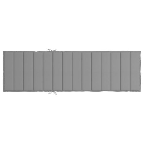 Sun Lounger Cushion Grey 200x70x3cm Oxford Fabric - Image 5