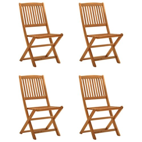 5-Pieces Garden Dining Set Wood Timber Outdoor Patio Furniture Acacia - Image 3
