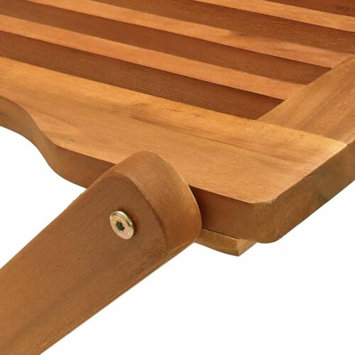 5-Pieces Garden Dining Set Wood Timber Outdoor Patio Furniture Acacia - Image 7