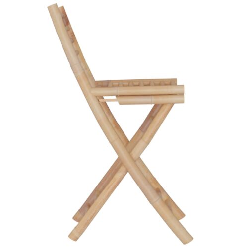 3-Piece Bar Set Bamboo Outdoor Garden Patio Dining Lounge Furniture - Image 8