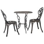3-Piece Bistro Set Cast Aluminium
