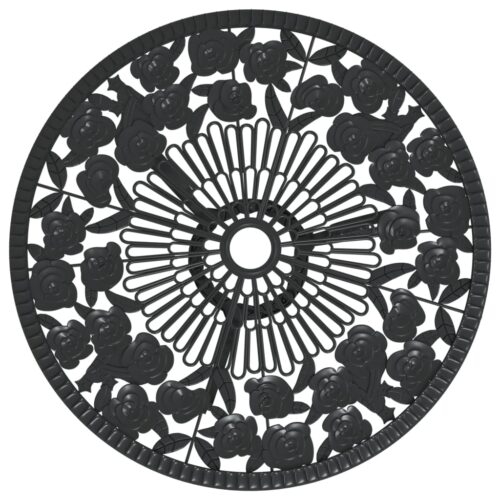 3-Piece Bistro Set Cast Aluminium Black - Image 4