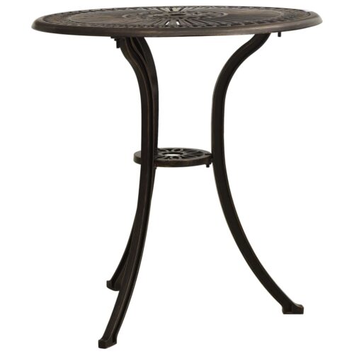 3-Piece Bistro Set Cast Aluminium Bronze - Image 11