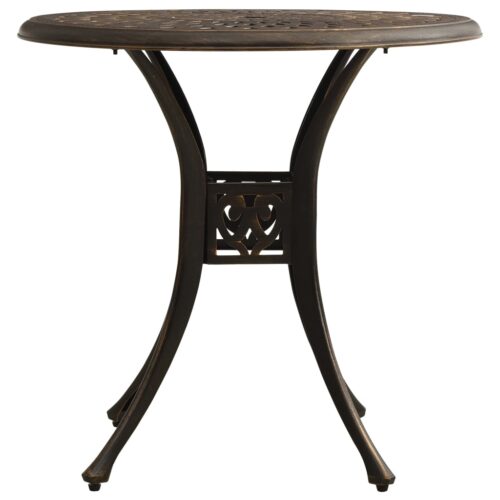 3-Piece Bistro Set Cast Aluminium Bronze - Image 11