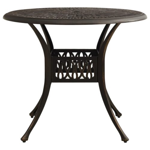 3-Piece Bistro Set Cast Aluminium Bronze - Image 11