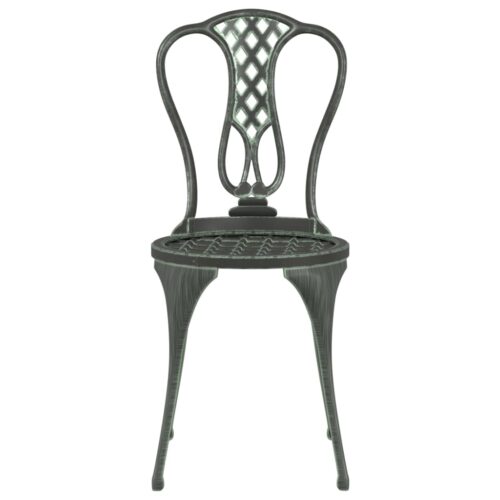 3-Piece Bistro Set Cast Aluminium Green - Image 7