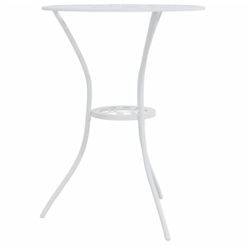 3-Piece Bistro Set Cast Aluminium White - Image 4