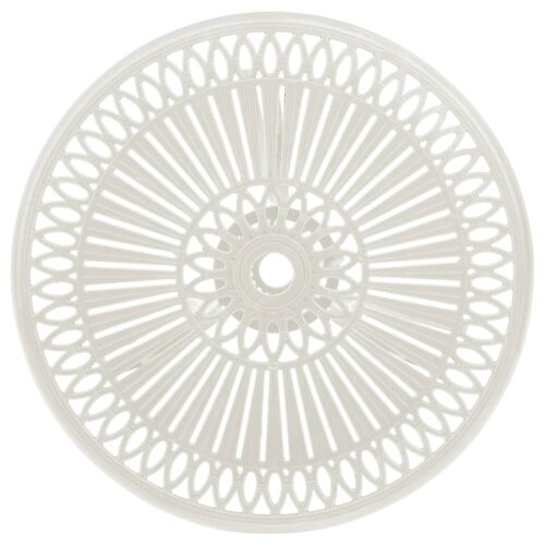 3-Piece Bistro Set Cast Aluminium White - Image 11