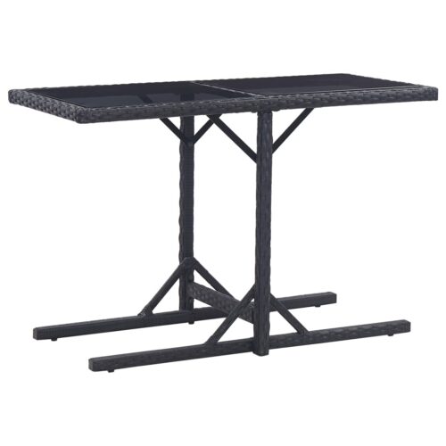 3-Piece Outdoor Dining Set Garden Patio Bistro Seat Chairs Table Furniture Black - Image 7