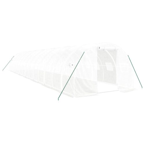 Greenhouse with Steel Frame White 42m² 14x3x2m - Image 2