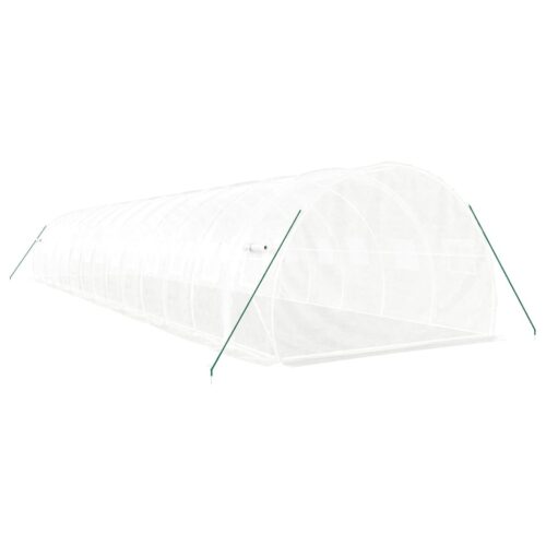 Greenhouse with Steel Frame White 42m² 14x3x2m - Image 6