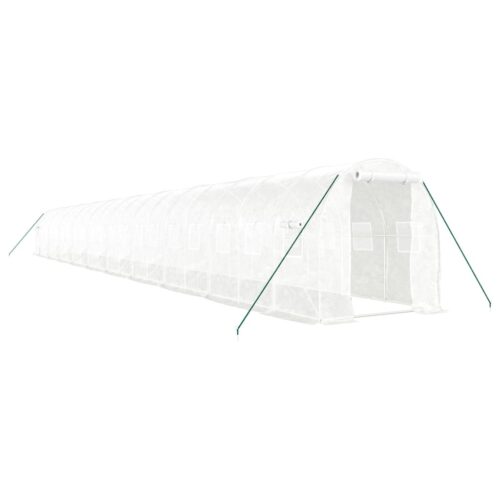 Greenhouse with Steel Frame White 40m 20x2x2m - Image 2