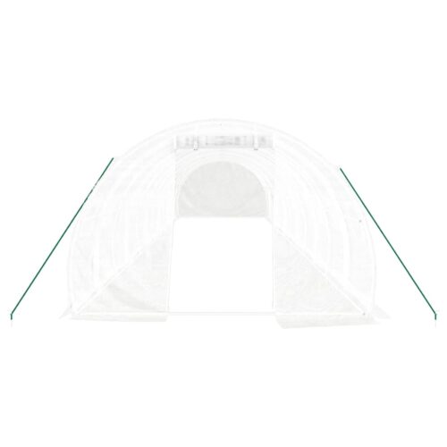 Greenhouse with Steel Frame White 36m 12x3x2m - Image 4