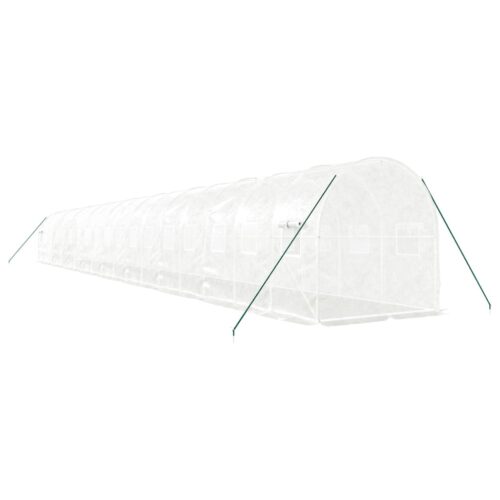 Greenhouse with Steel Frame White 36m 18x2x2m - Image 6