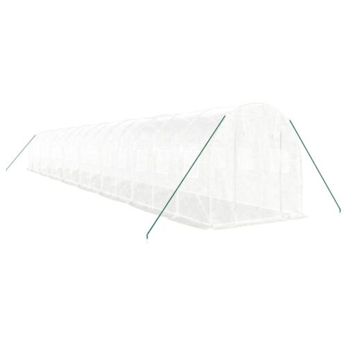 Greenhouse with Steel Frame White 32m 16x2x2m - Image 3
