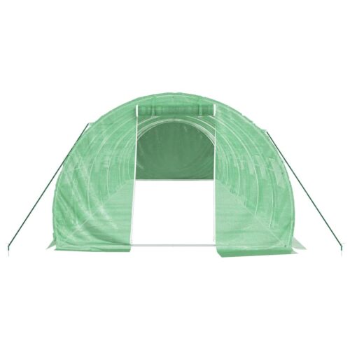 Steel Frame Greenhouse Walk-in Tunnel Garden Shed Plant House Green 24m 8x3x2m - Image 4