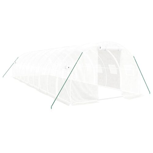 Greenhouse with Steel Frame White 30m 10x3x2m - Image 2