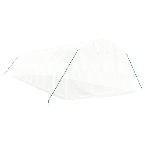 Greenhouse with Steel Frame White 30m 10x3x2m - Image 3