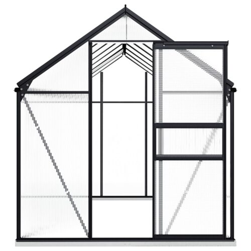 Greenhouse with Base Frame Anthracite Aluminium 8.17m - Image 3