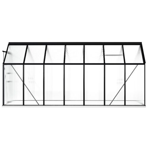 Greenhouse with Base Frame Anthracite Aluminium 8.17m - Image 4