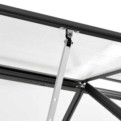 Greenhouse with Base Frame Anthracite Aluminium 8.17m - Image 5