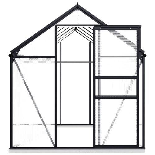 Greenhouse with Base Frame Anthracite Aluminium 7.03m - Image 3