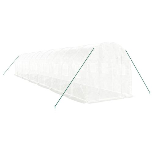 Greenhouse with Steel Frame White 24m 12x2x2m - Image 3