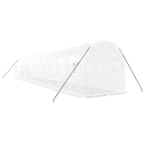 Greenhouse with Steel Frame White 24m 12x2x2m - Image 6