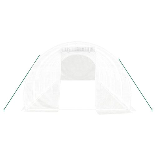 Greenhouse with Steel Frame White 24m 8x3x2m - Image 4
