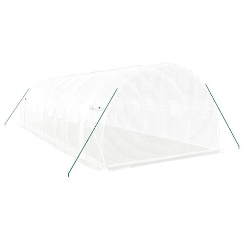 Greenhouse with Steel Frame White 24m 8x3x2m - Image 6