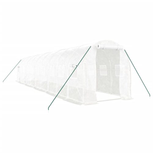 Greenhouse with Steel Frame White 20m 10x2x2m - Image 2