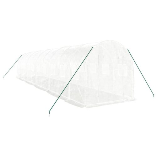 Greenhouse with Steel Frame White 20m 10x2x2m - Image 3