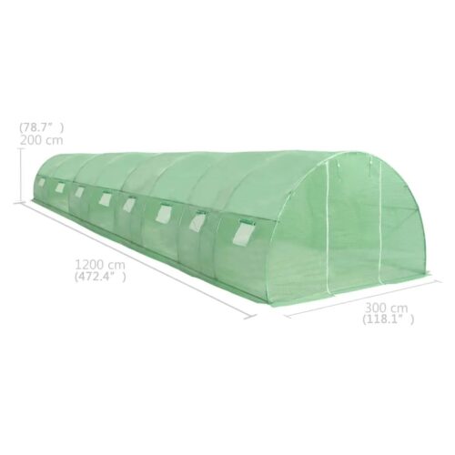 Greenhouse 36m 1200x300x200cm - Image 11