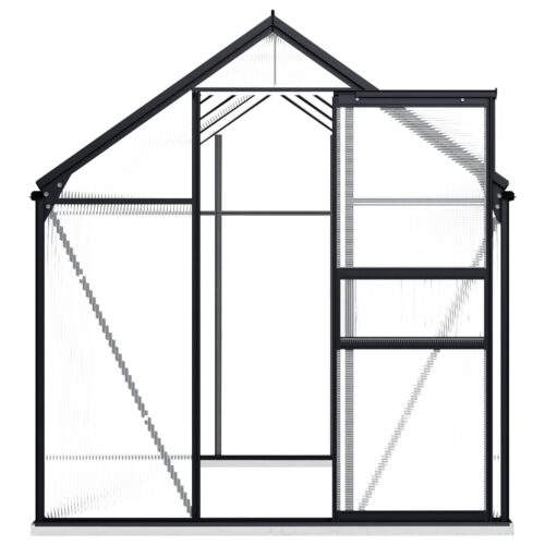 Greenhouse with Base Frame Anthracite Aluminium 4.75m - Image 3