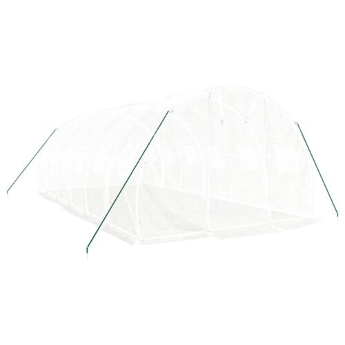 Greenhouse with Steel Frame White 18m 6x3x2m - Image 3