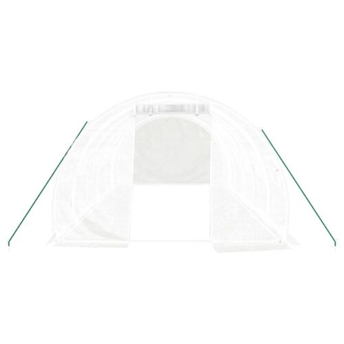 Greenhouse with Steel Frame White 18m 6x3x2m - Image 4
