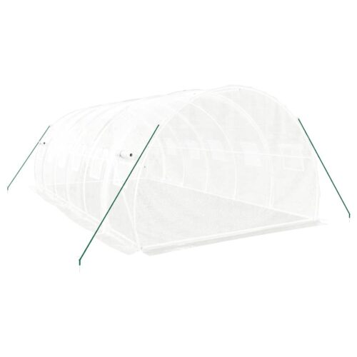 Greenhouse with Steel Frame White 18m 6x3x2m - Image 6