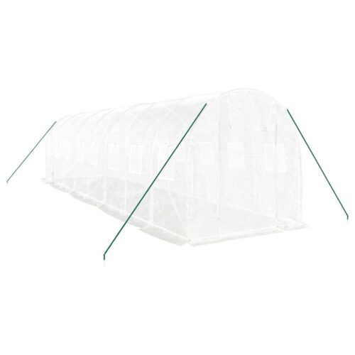 Greenhouse with Steel Frame White 16m 8x2x2m - Image 3