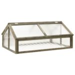 Garden Green Herbs Flowers Wood Box Planter Grey 114x80x50cm