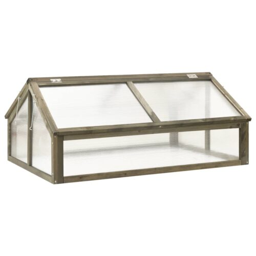 Garden Green Herbs Flowers Wood Box Planter Grey 114x80x50cm