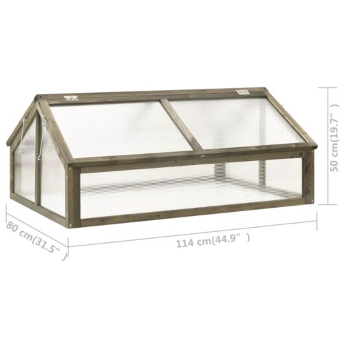 Garden Green Herbs Flowers Wood Box Planter Grey 114x80x50cm - Image 7