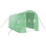 Greenhouse with Steel Frame Green 8m 4x2x2m